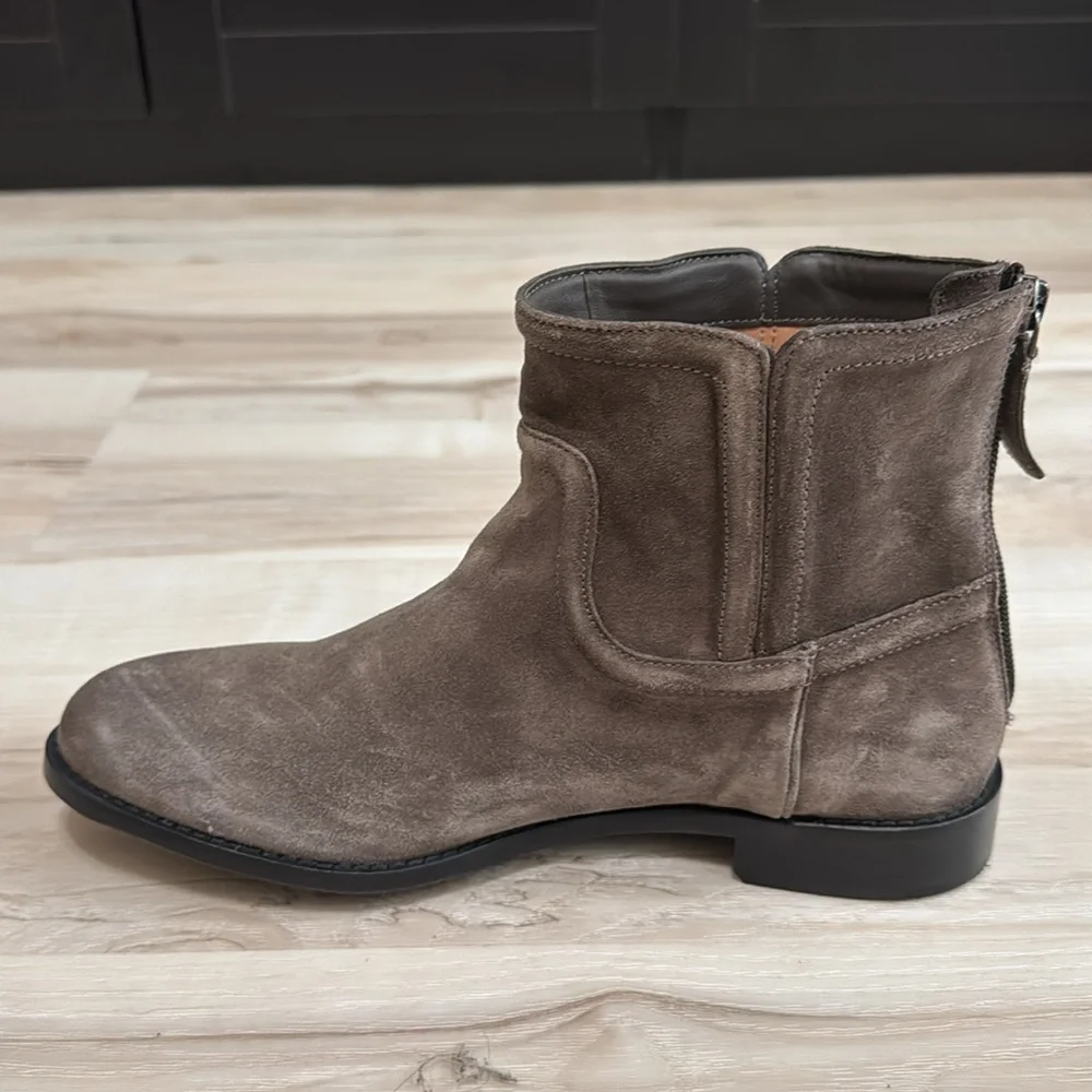 Johnston & Murphy Darby Back-Zip Bootie In Gray - Picture 6 of 9